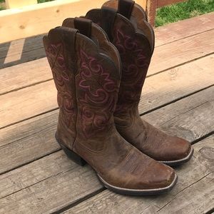 Ariat Brown Square Toe Boots